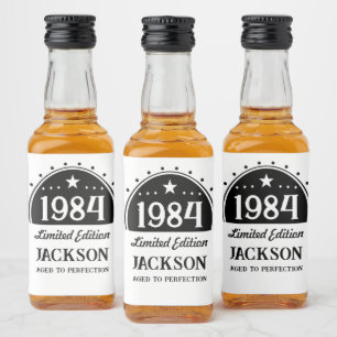 Limited Edition 40th Verjaardag Likeurfles Etiket