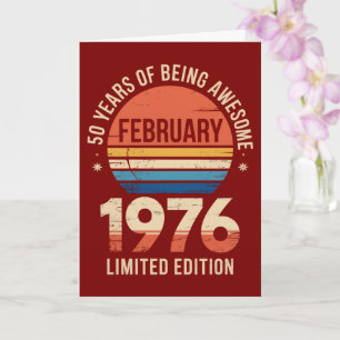 Limited Edition 50 Jaar Geweldig 1976 Kaart