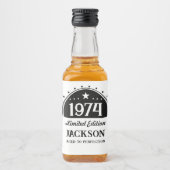 Limited Edition 50th Verjaardag Likeurfles Etiket (Voorkant)