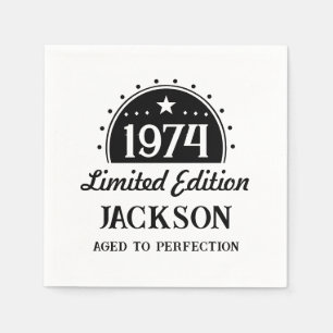 Limited Edition 50th Verjaardag Servet