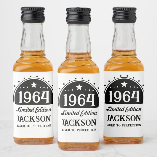 Limited Edition 60th Verjaardag Likeurfles Etiket (Flessen)