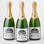 Limited Edition 60th Verjaardag Sparkling Wijnetiket (Flessen)