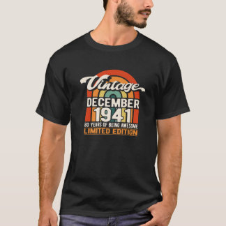  Limited Edition 80e verjaardag, geboren in decemb T-shirt