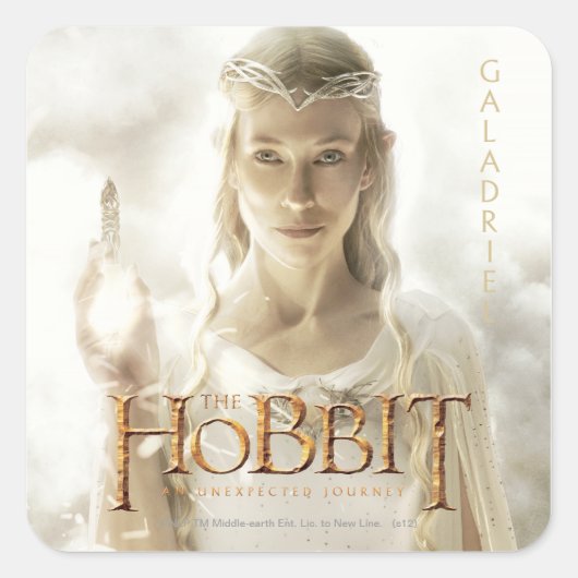 Limited Edition Artwork: Galadriel Vierkante Sticker (Voorkant)
