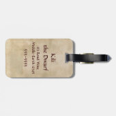 Limited Edition Artwork: Kili Bagagelabel (Achterkant horizontaal)