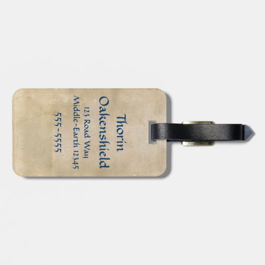Limited Edition Artwork: THORIN OAKENSHIELD™ Bagagelabel (Achterkant horizontaal)