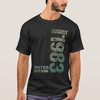 Limited Edition augustus 1983 42e verjaardag 1983 T-shirt