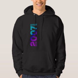 Limited Edition augustus 2007 Jaar 2007 Retro 2007 Hoodie