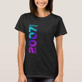Limited Edition augustus 2007 Jaar 2007 Retro 2007 T-shirt