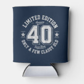 Limited Edition Awesome 40e Verjaardag Navy Blikjeskoeler (Voorkant)
