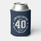 Limited Edition Awesome 40e Verjaardag Navy Blikjeskoeler (Blikje Achterkant)