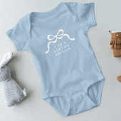 Limited Edition Baby Blue Retro Modern Boy Bows  Romper