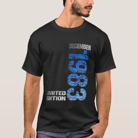 Limited Edition December 1983 40e verjaardag 1983  T-shirt (Voorkant)