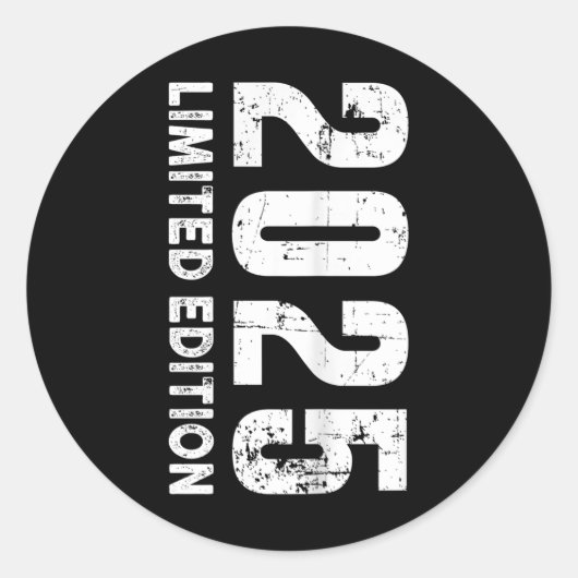 Limited Edition en 2025 Ronde Sticker (Voorkant)