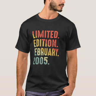 Limited Edition Februari 2005 Verjaardag T-shirt