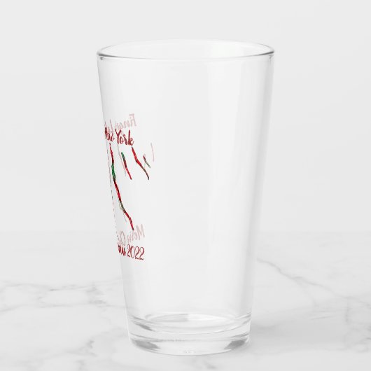 Limited Edition Finger Lakes kerstglas Glas (Links)