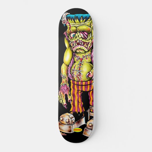 Limited Edition Franken Fink Schaats Deck Persoonlijk Skateboard (Voorkant)