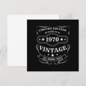 Limited Edition, gemaakt in 1970, vintage verjaard Kaart (Voorkant / Achterkant)