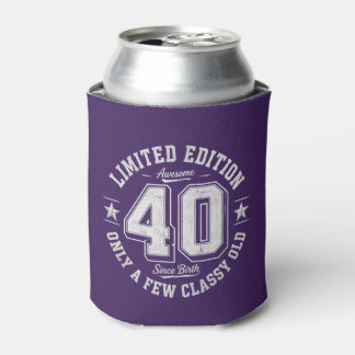 Limited Edition Geweldige 40e Verjaardag Paars Blikjeskoeler