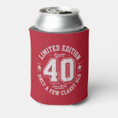 Limited Edition Geweldige 40e Verjaardag Rood Blikjeskoeler (Blikje Achterkant)