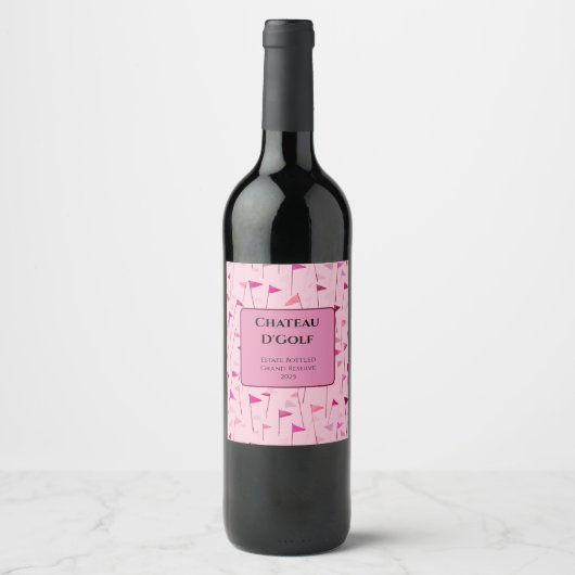 Limited Edition Golf Celebration Wijnlabel Wijn Etiket (Voorkant)