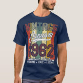 Limited Edition January 1962 59th Birthday Gift T-shirt (Voorkant)