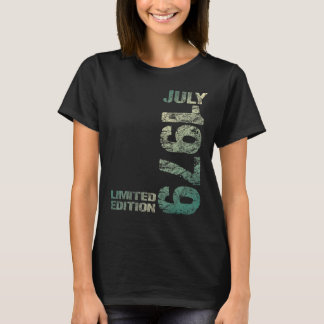 Limited Edition Juli 1979 44e verjaardag geboren 1 T-shirt
