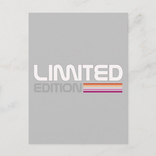 Limited Edition | Lesbian Pride Postkarte Briefkaart (Voorkant)