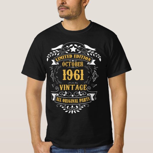 Limited Edition Oktober 1961 All Original T-shirt (Voorkant)