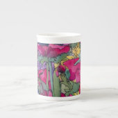 Limited Edition Porcelain Cup, kunstenaar Kim Broo Porselein Kop (Voorkant)