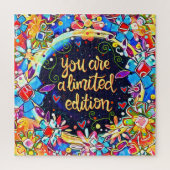 Limited Edition Quote Modern Fun Floral Inspiring Legpuzzel (Verticaal)