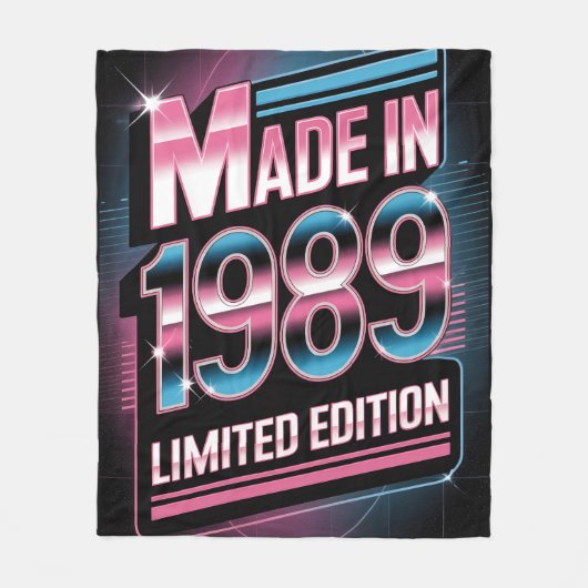 Limited Edition Retro 1989 Fleece Blanket (Voorkant)
