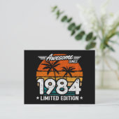 Limited Edition Retro Geweldig sinds 1984 Geboren  Briefkaart (Staand voorkant)