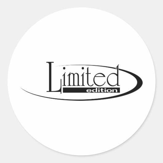 Limited Edition Ronde Sticker (Voorkant)