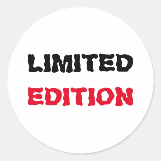 Limited Edition Ronde Sticker (Voorkant)