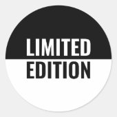 Limited Edition Ronde Sticker (Voorkant)