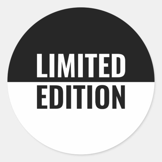 Limited Edition Ronde Sticker (Voorkant)