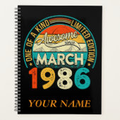 Limited Edition Since March 1986 Planner (Voorkant)
