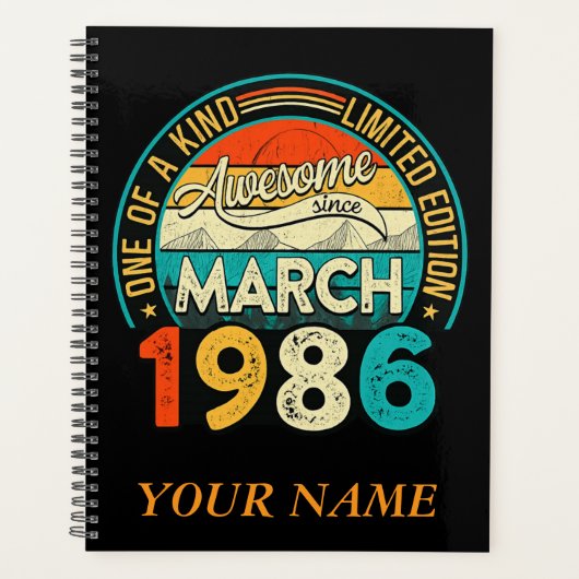 Limited Edition Since March 1986 Planner (Voorkant)