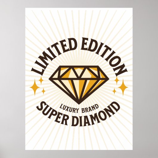 LIMITED EDITION Super Diamond Sunburst Poster (Voorkant)