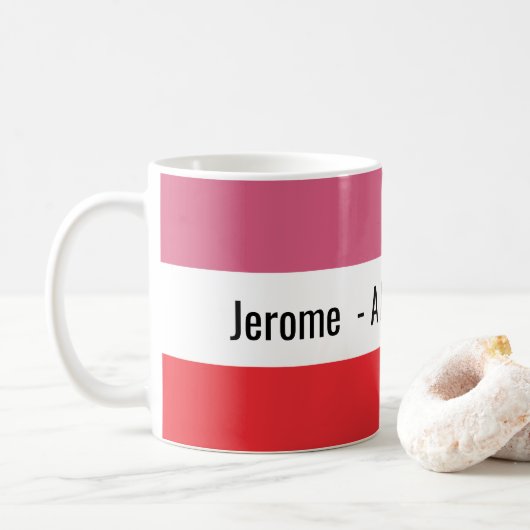 Limited Edition Two Tone gepersonaliseerd Koffiemok (Met donut)