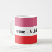 Limited Edition Two Tone gepersonaliseerd Koffiemok (Voorkant links)
