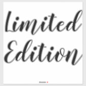 Limited Edition Typografie Quotes en Gezegden Sticker (Vel)
