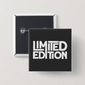 Limited Edition Vierkante Button 5,1 Cm (Voorkant /achterkant)