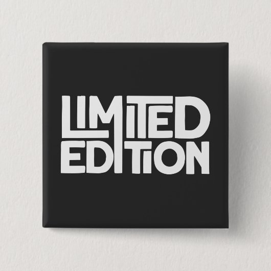 Limited Edition Vierkante Button 5,1 Cm (Voorkant)