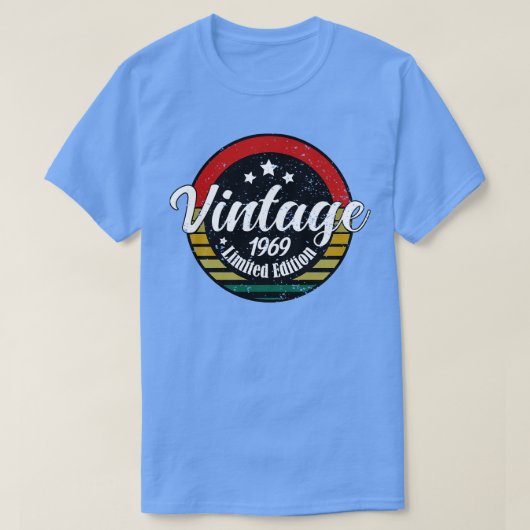 Limited Edition Vintage 1969 54e verjaardag T-shirt (Design voorkant)