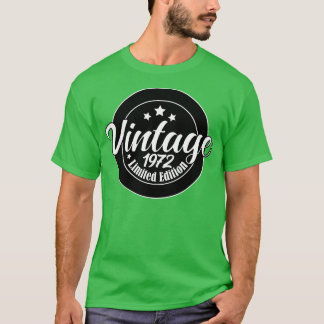 Limited Edition Vintage 1972 51e verjaardag T-shirt