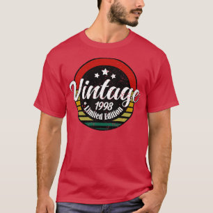 Limited Edition Vintage 1998 Verjaardag 25e verjaa T-shirt