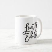 LIMITED EDITION zwart minimaal script grappig cita Koffiemok (Voorkant rechts)