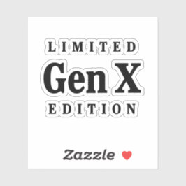 Limited Gen X Edition-Sticker Sticker